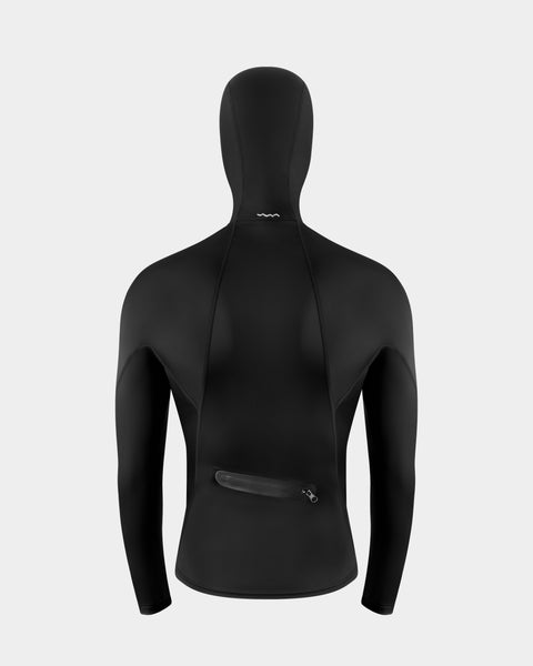 UPF50+ Pipeline Hooded Rashguard with Zipped Utility Pocket